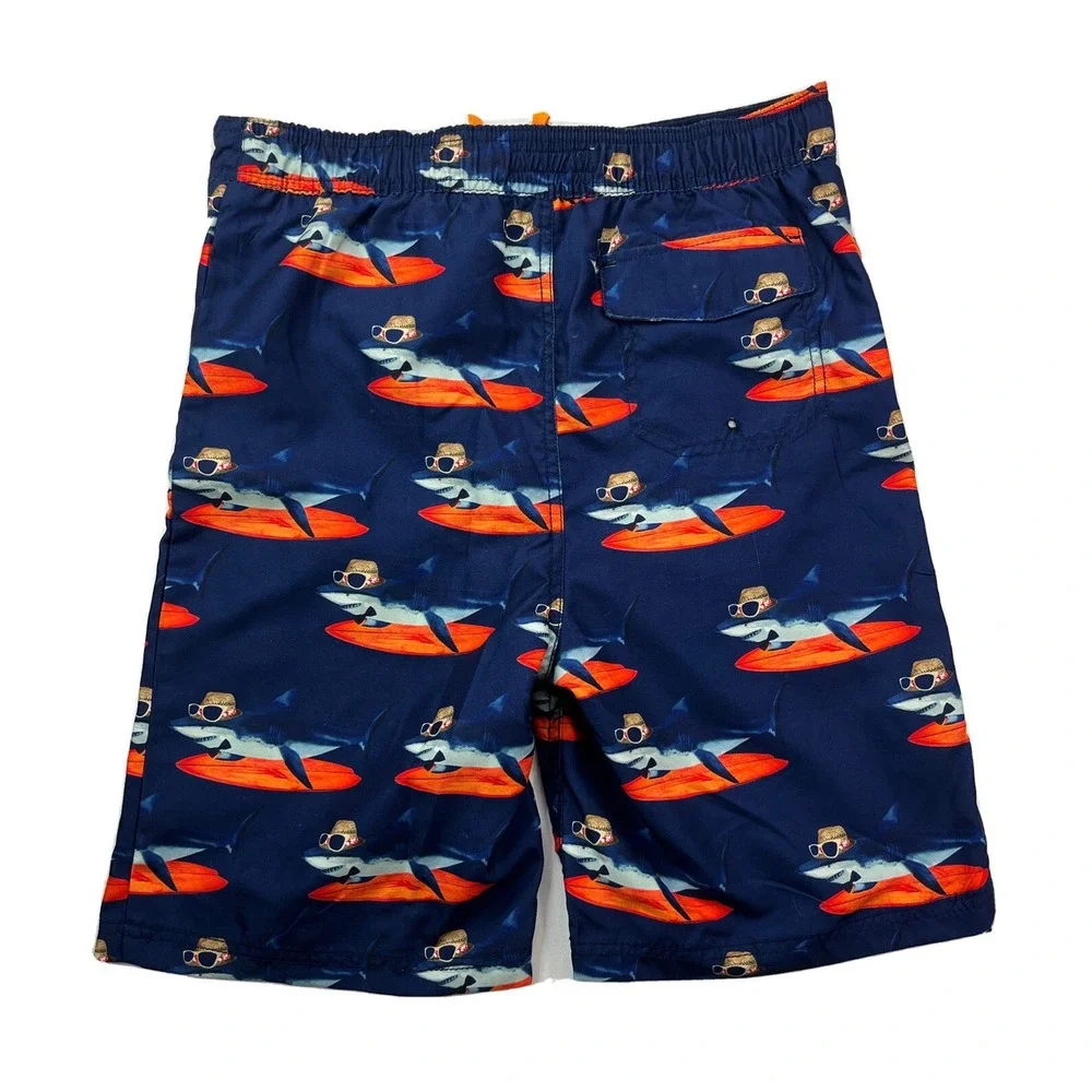 Tommy Bahama Boys XL Sharks Surfboards Hat Sunglasses Swim‎ Trunks Kids Shorts